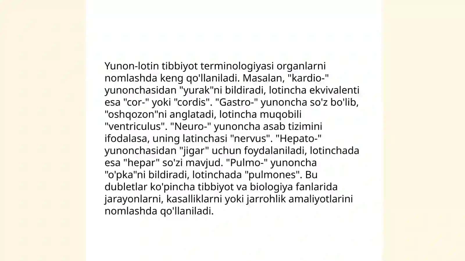 Yunon-lotin dubletlari va yakka AE lari 4