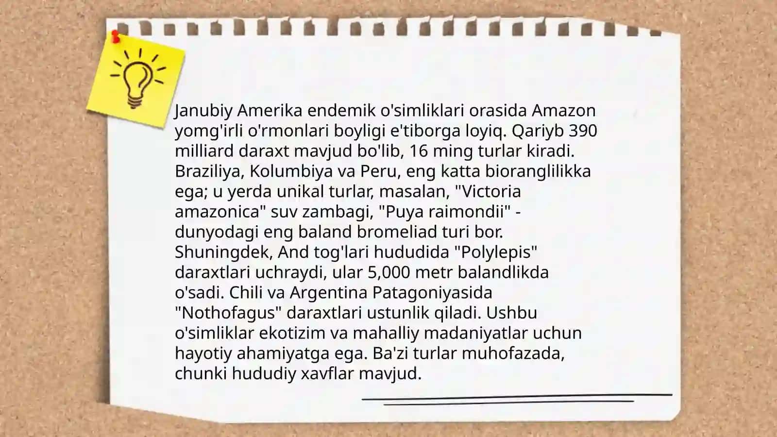 Amazonka yomg'ir o'rmonlarining biomüxtoriyati 4