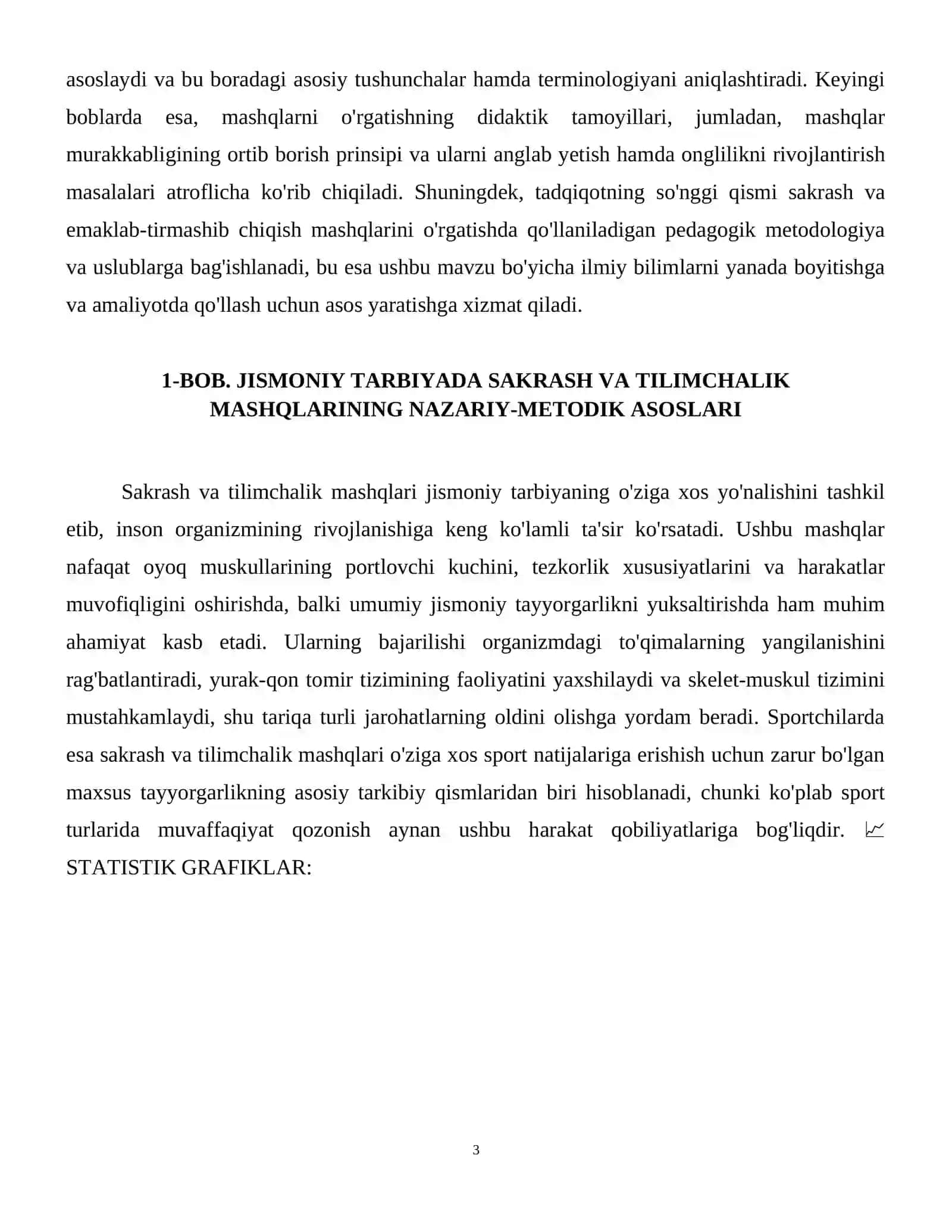 sakrash va emaklash tirmashib chiqish mashqlarini o'rgatish uslubi 4