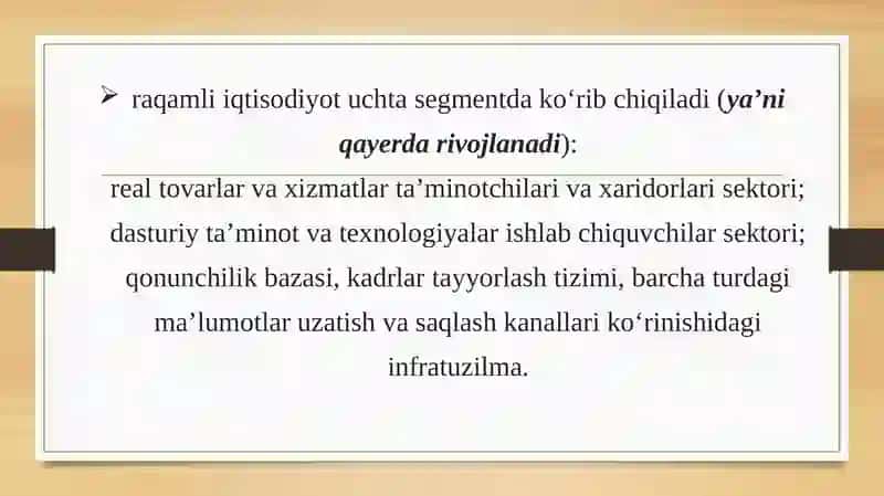 Raqamli iqtisodiyotning tarkibiy qismlari va sifati 4