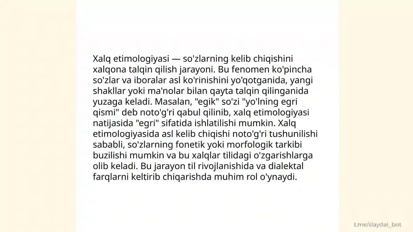 Ilmiy etimologiya, xalq etimologiyasi va «yolg‘on etimologiya» 4