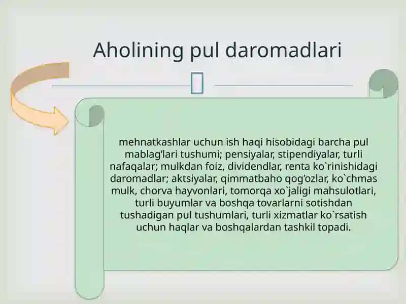 Ijtimoiy so'xanirivojlantirish va ahvoli daromadlari 4
