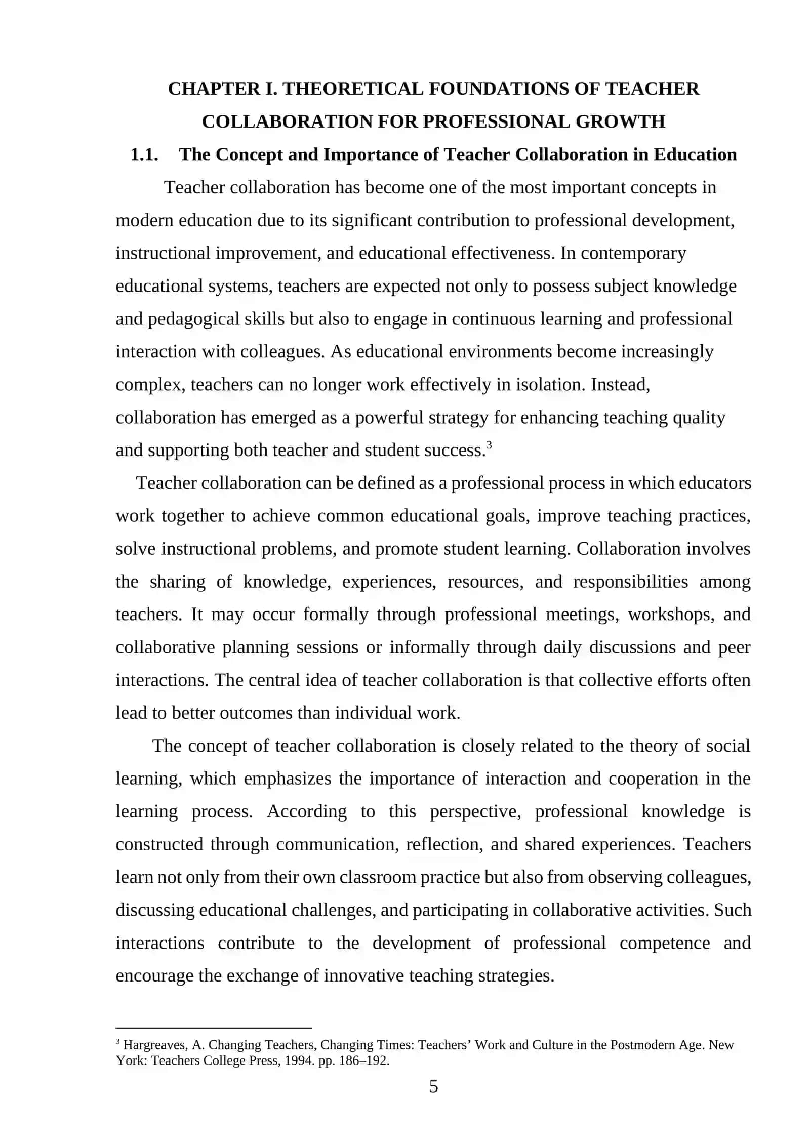 Teacher collaboration for proffesional growth 4