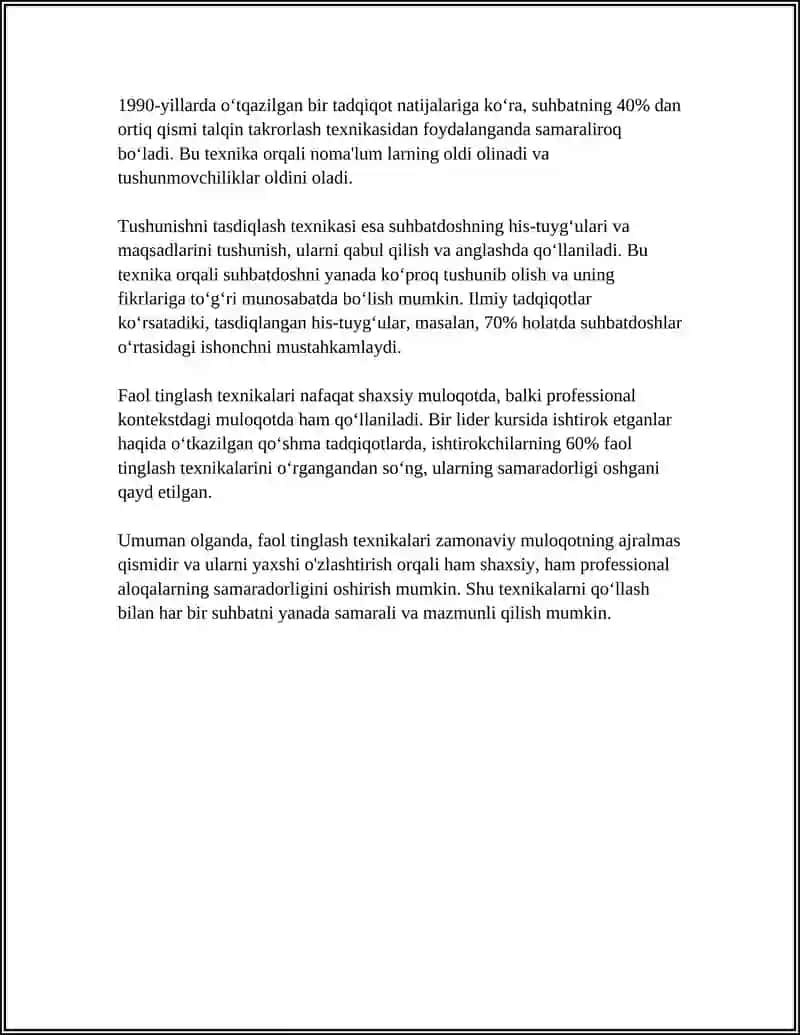 MAHORATLI SUHBATLASHUV PSIXOLOGIYASI 4
