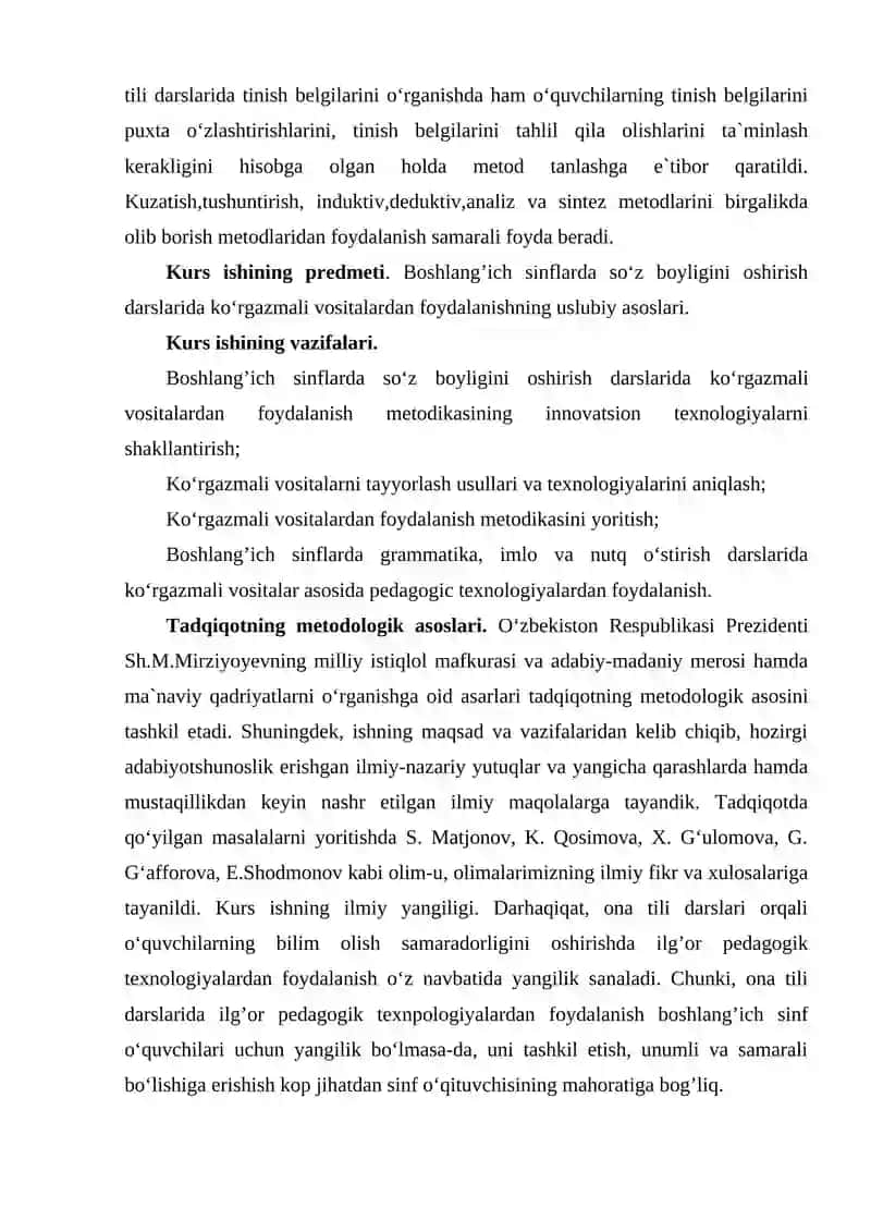 BOSHLANG‘ICH SINFLARDA SO‘Z BOYLIGINI OSHIRISH UCHUN METODLAR 4
