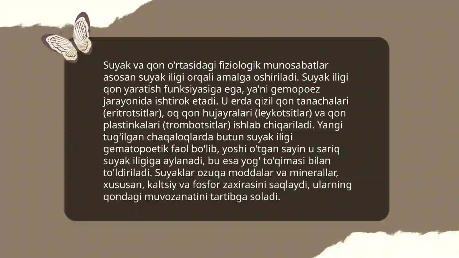 Qon va suyak tolali biriktiruvchi to'qimalarning o'zaro munosabati 4