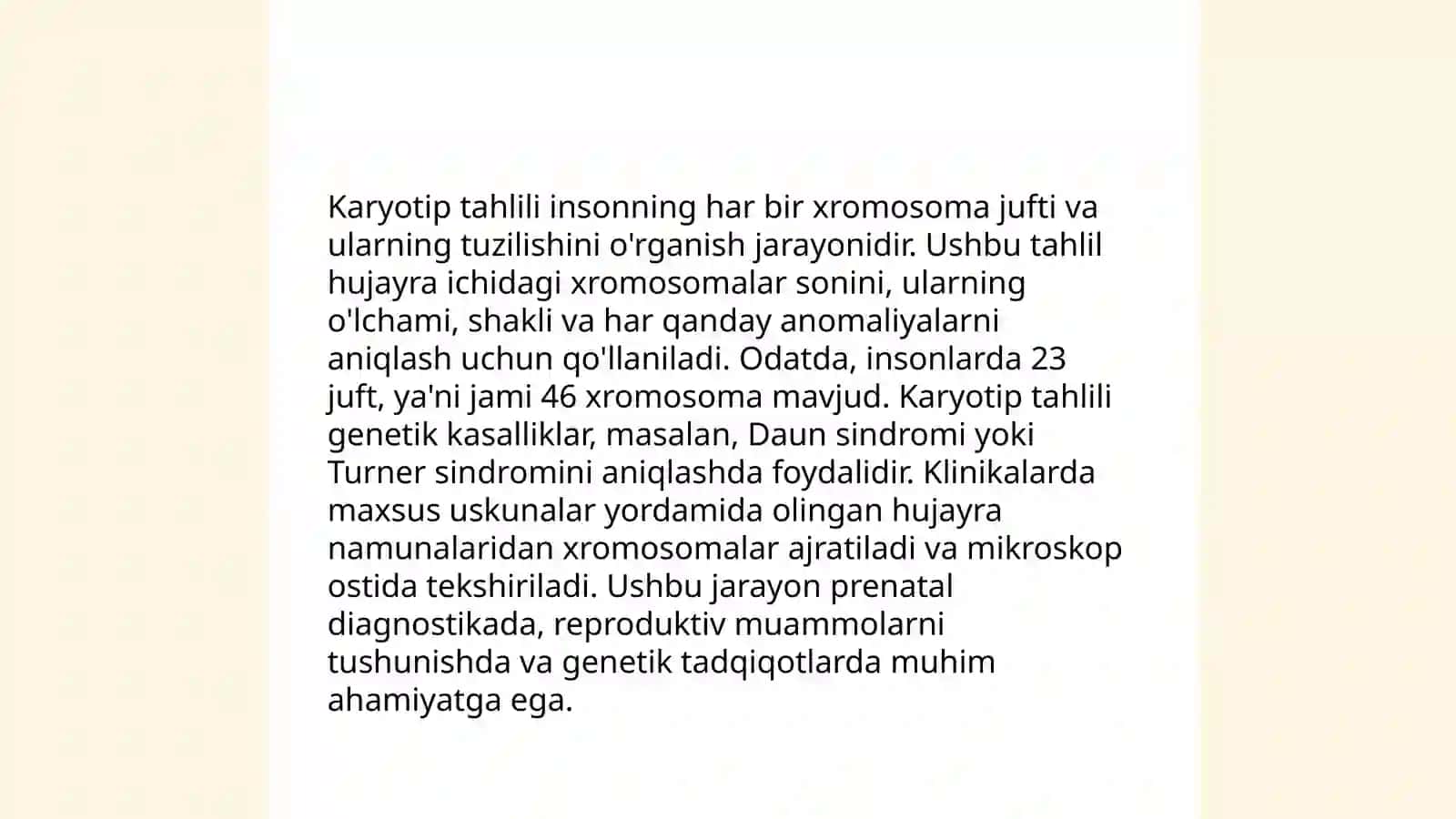 Odam genetikasining oʻrganish usullari 4