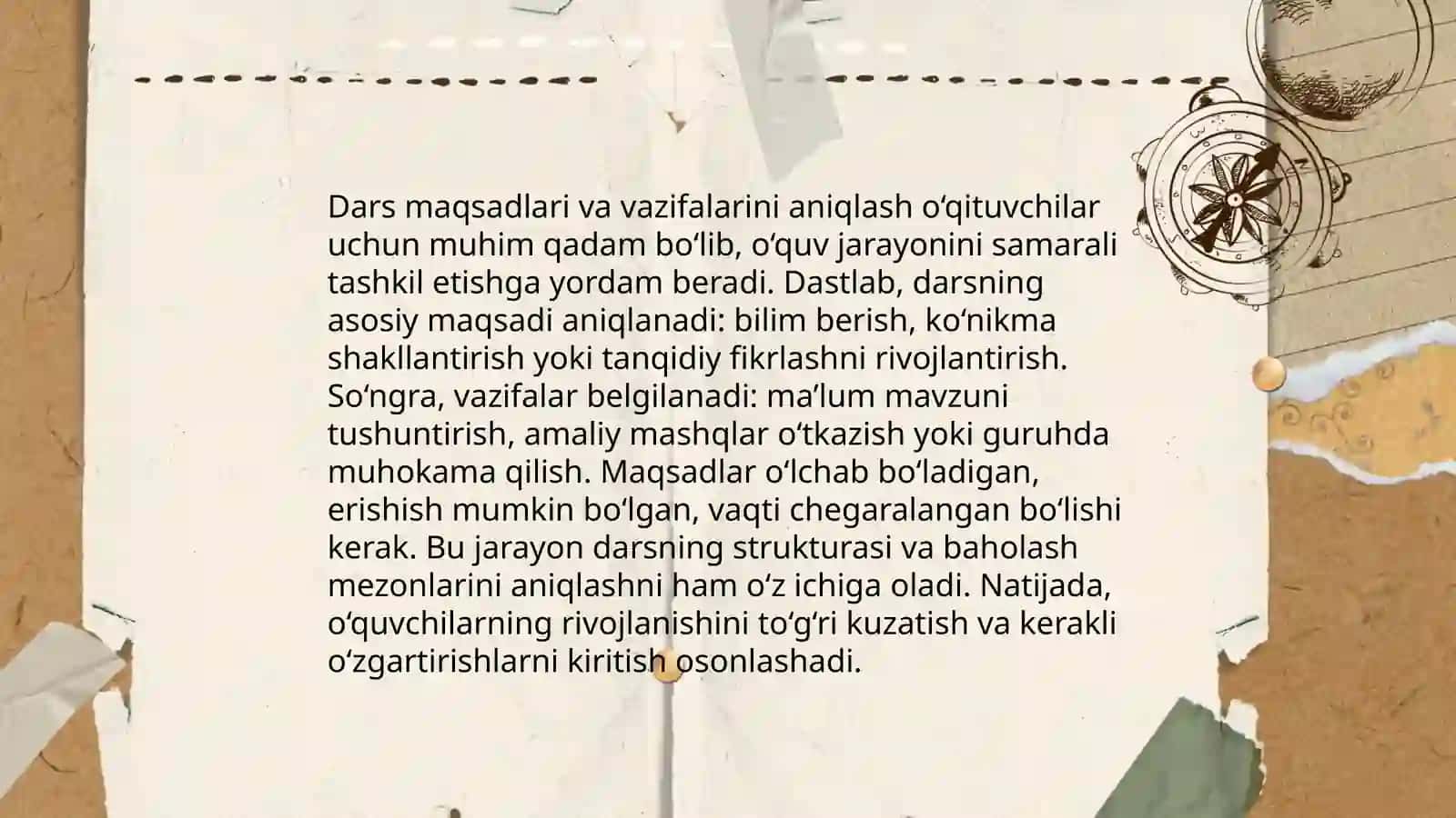 Tarix oʻqitish metodikasida dars tahlili 4