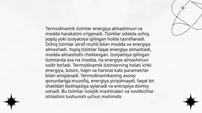 Termodinamika asosiy tushunchalari 4