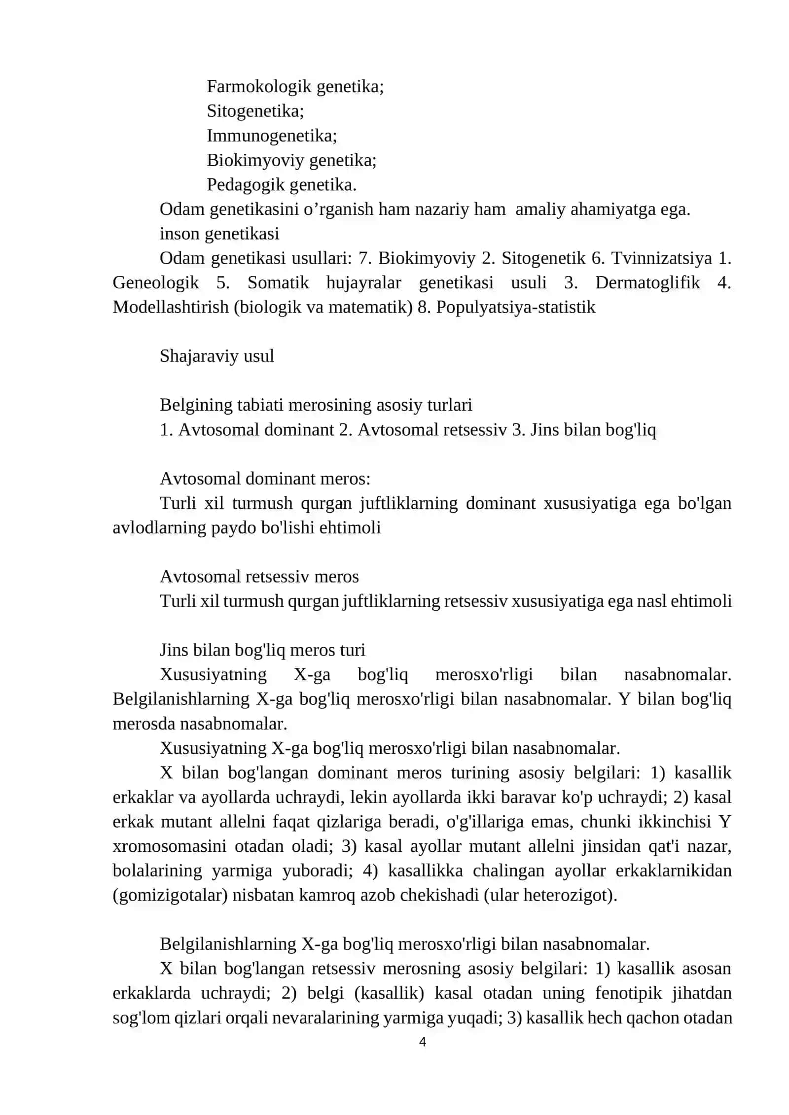 Tibbiyot genetikasi sohasidagi yutuqlar muommolar va istiqbollar haqida 4