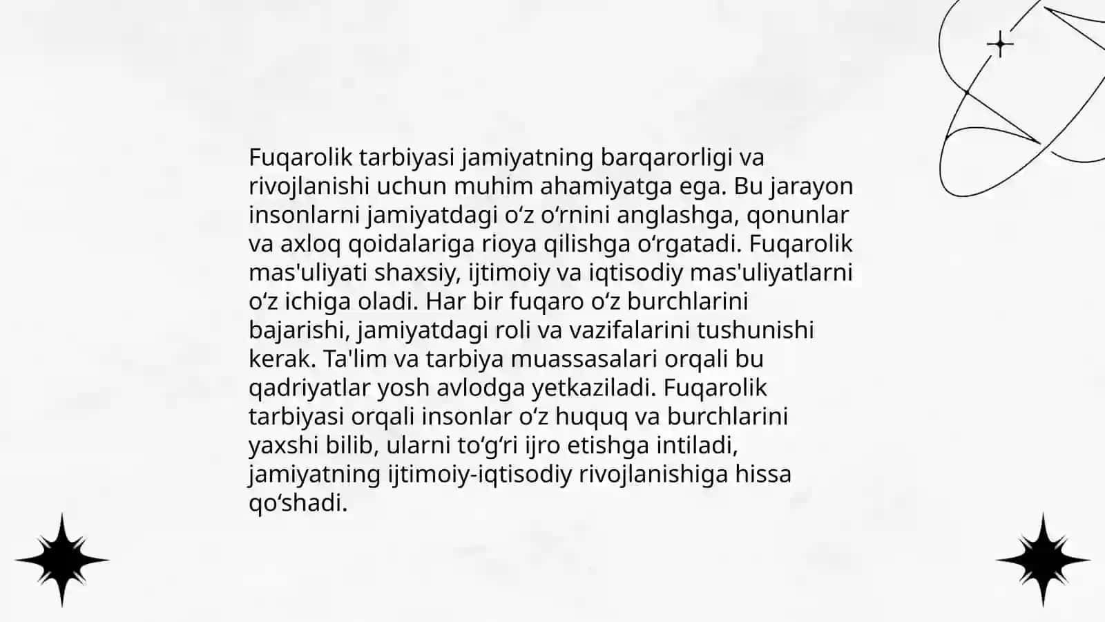 Fuqarolik tarbiyasi va uning mohiyati 4