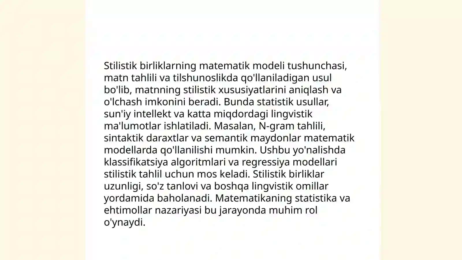Matematik stilistika 4