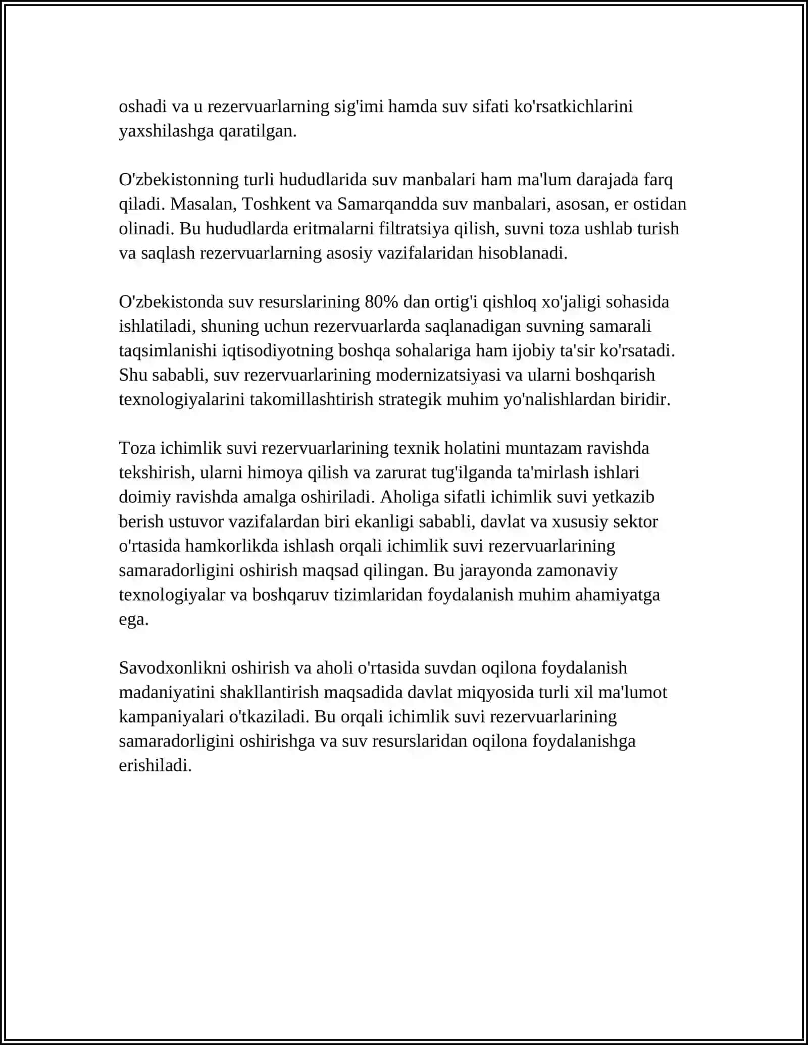 TABIIY SAQLAGICHLAR (REZERVUARLAR) 4