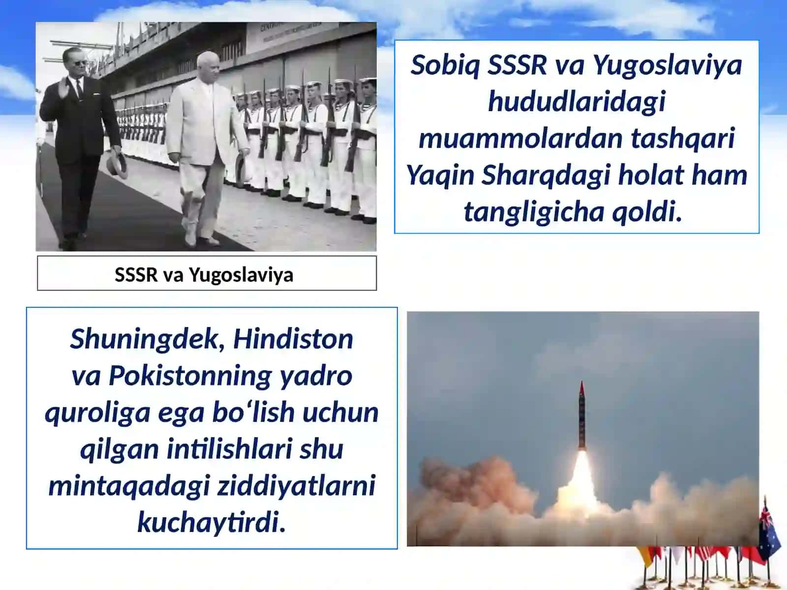XX asr oxiri – xxi asr boshlaridaxalqaromunosabatlar 4