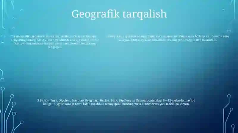 Kitay, Barlos, Turk, Qipchoq, Nayman Urug'Lari Haqida 4