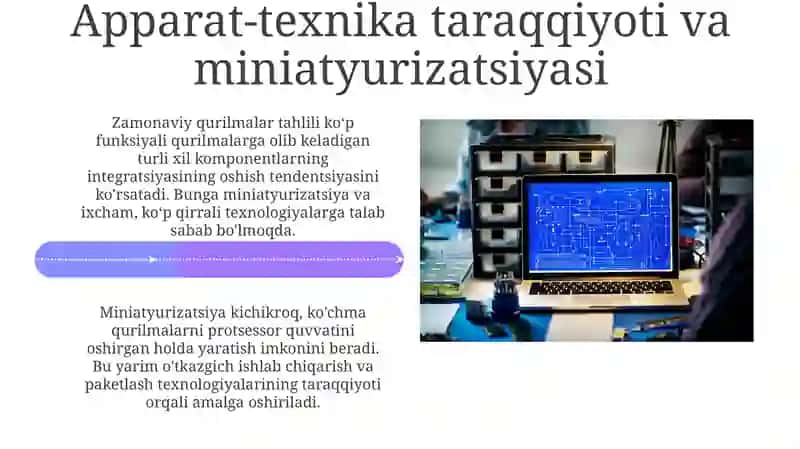 Zamonaviy texnik qurilmalar tahlili 4