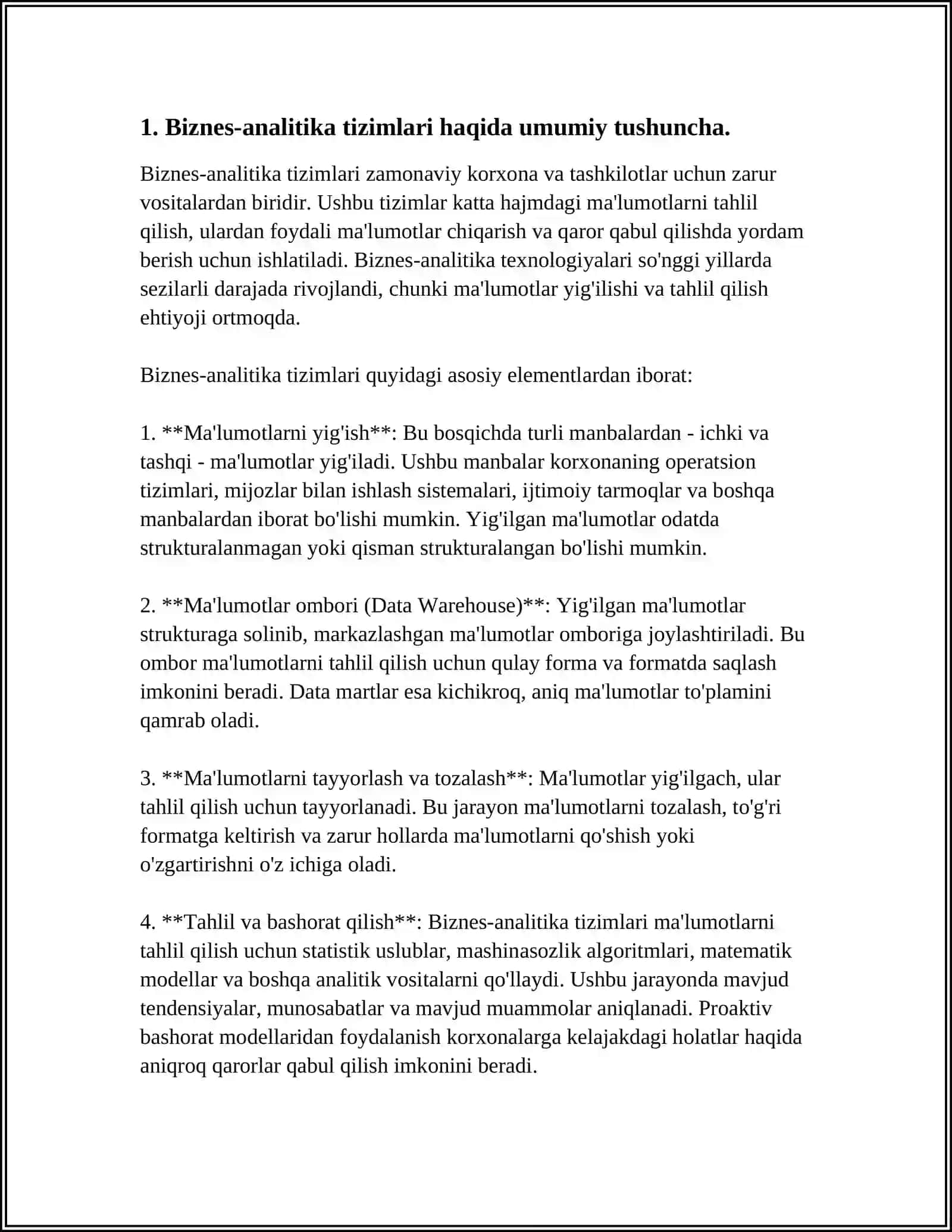 IQTISODIY AXBOROTLARNI QAYTA ISHLASH 4