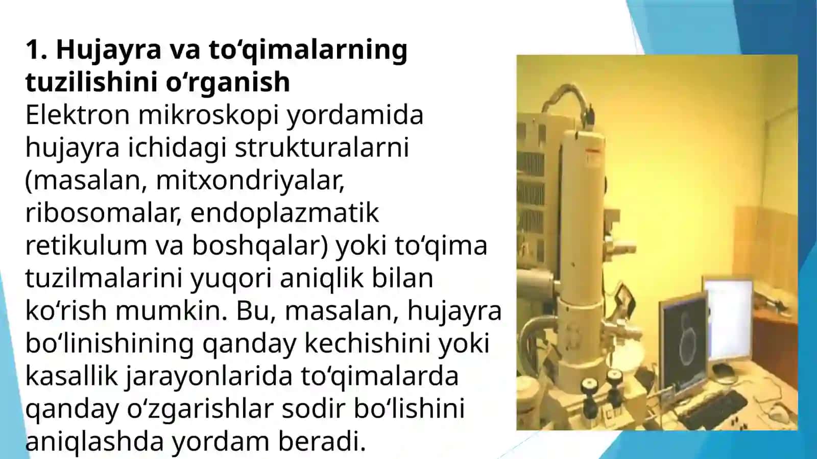 ELEKTRONMIKRoSKOPIATIBBIYOTDAGI AHAMIYATI 4