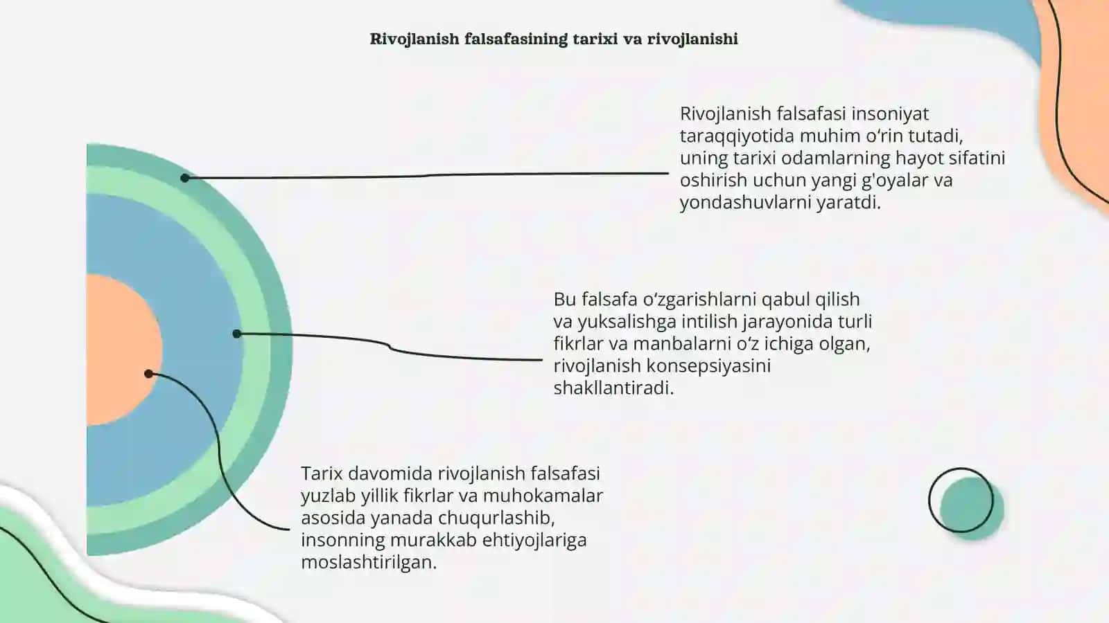 Rivojlanish falsafasi haqida slayt 4