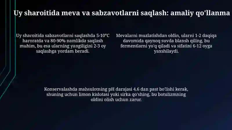 Meva sabzavotlarni tabiiyusuldakonservalash 4