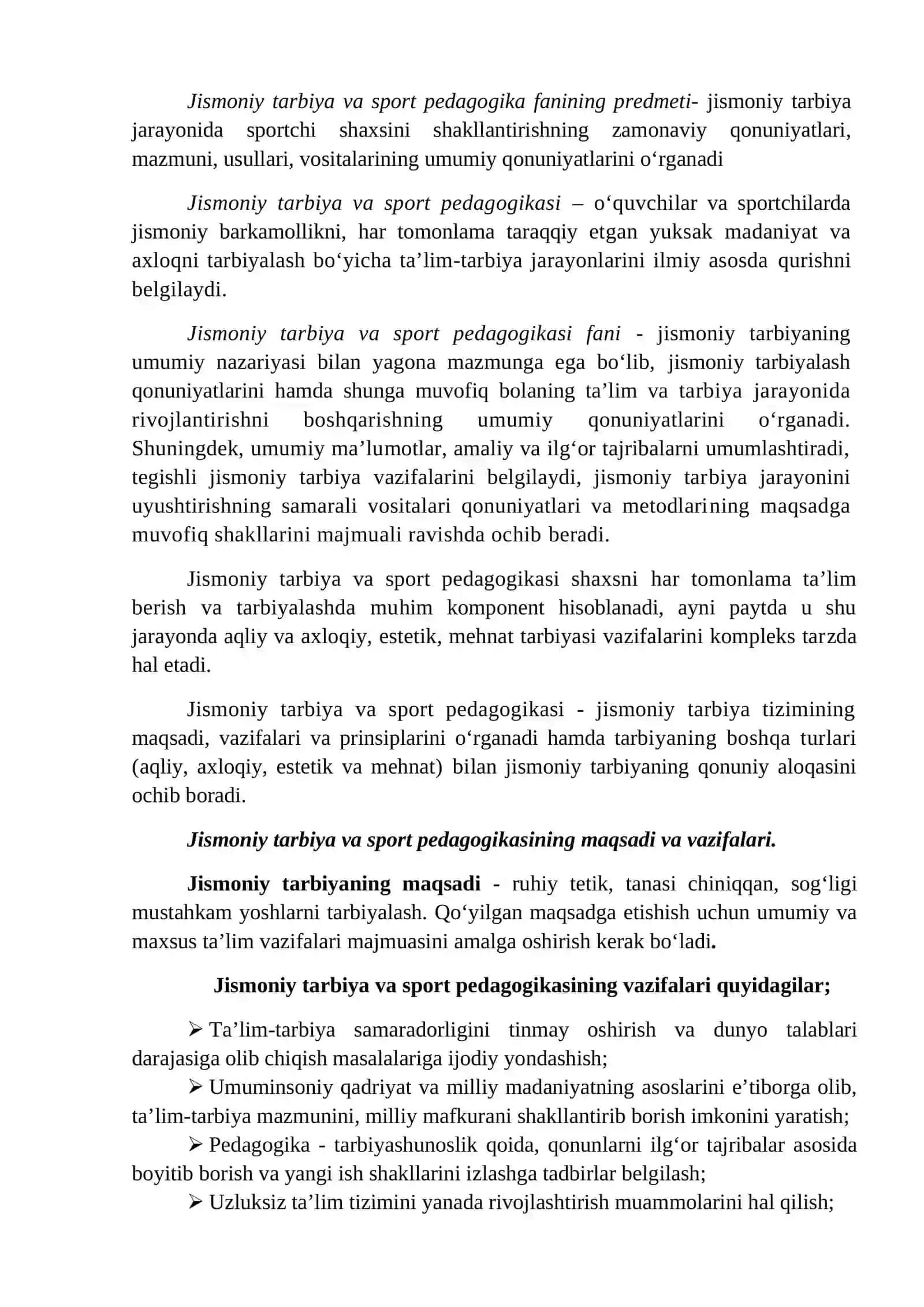 JISMONIY TARBIYA VA SPORT PEDAGOGIKASINING UMUMIY ASOSLARI 4