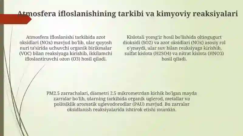 Atmosferaning ifloslanishi 4