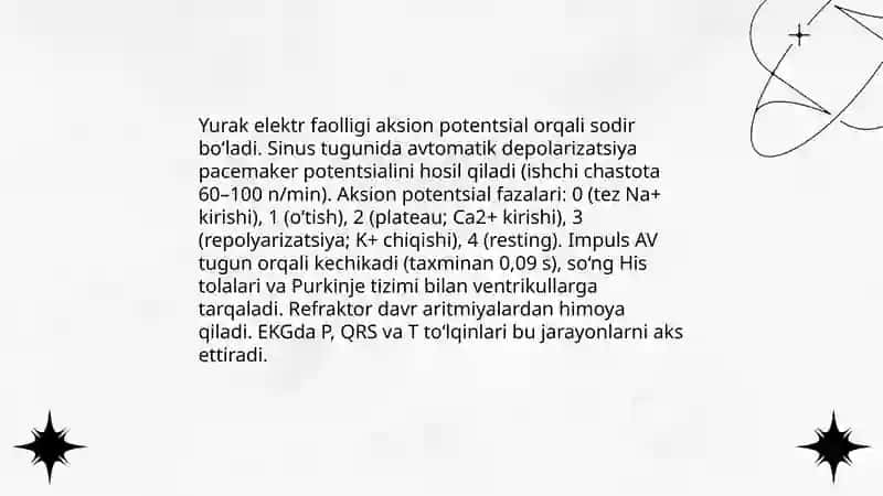 Yurak faoliyatining fizik asoslari 4