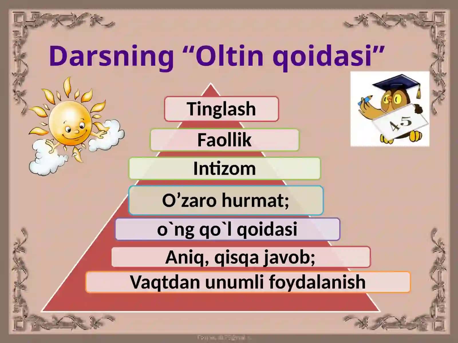 4-sinf Ona tili fanidan Alifbo mavzusida dars ishlanma 4
