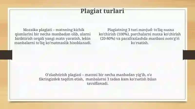 Akademik yozishda etika: plagiat va to'g'ri iqtibos keltirmaslik 4