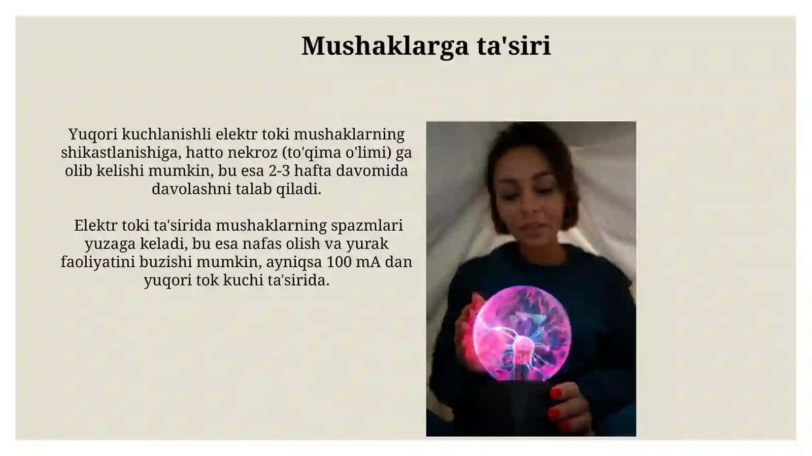 Elektir to'kini organizmga tasiri 4