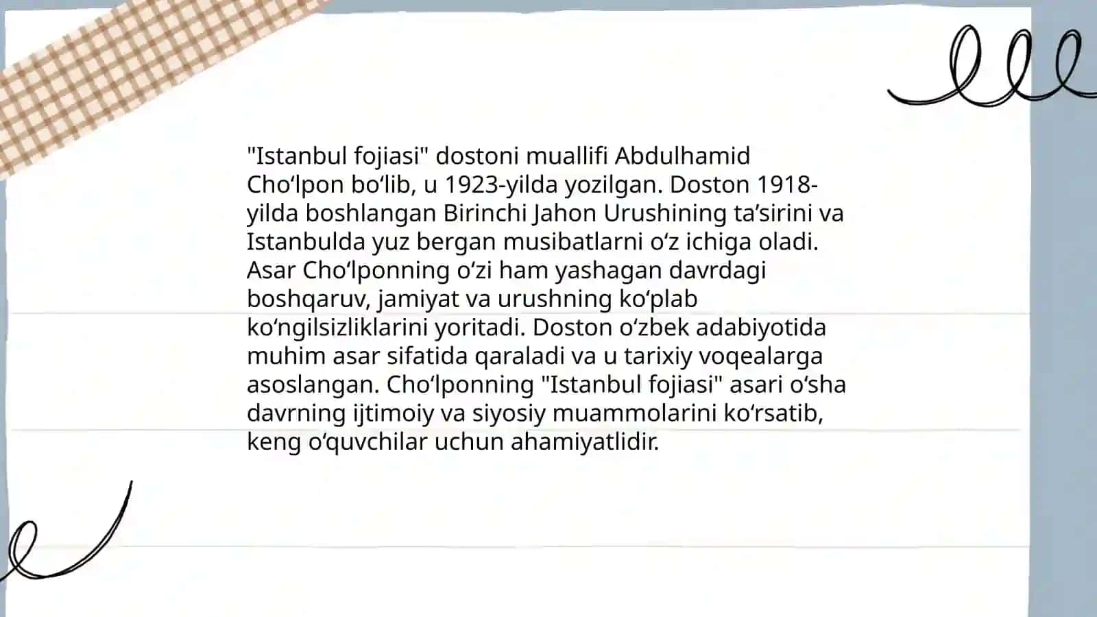 Erkin Vohidovning “Istanbul fojiasi” 4