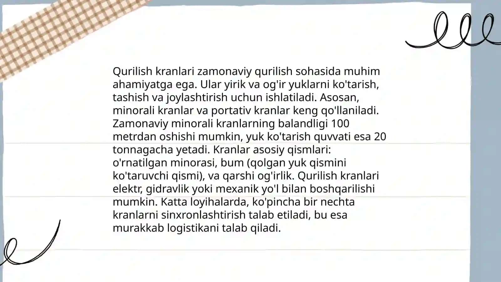 Qurilishda ishlatiladigan mashinalar 4