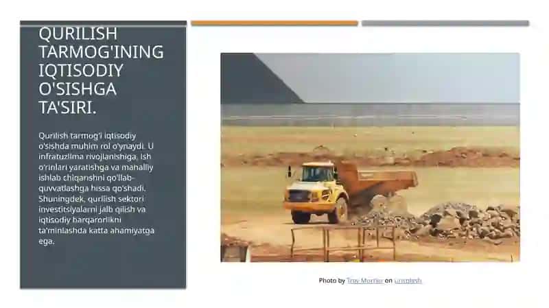 Qurilish milliy iqtisodiyotning muxim tarmog'i 4