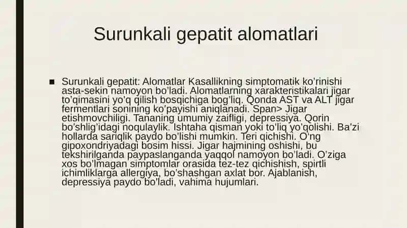 Surinkali gepatitlar va holetsistitlarda yogʻlarni hazimlanishi 4