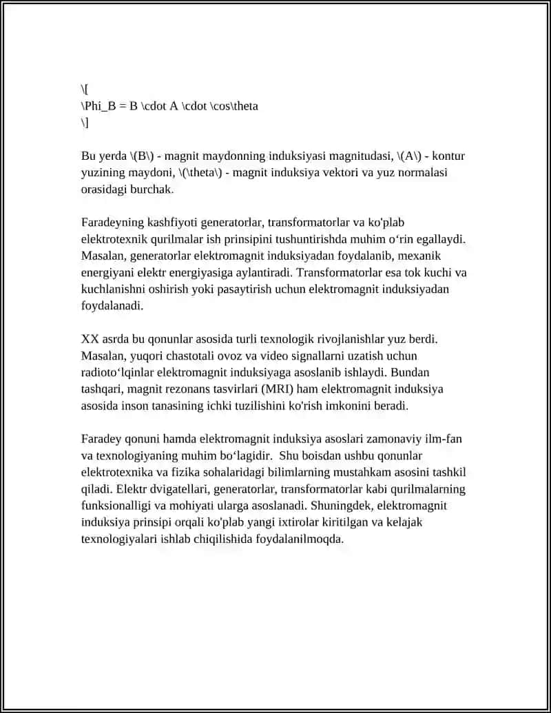 ELEKTROMAGNIT INDUKTSIYA HODISASINING FARADEY MOKSVELL TOLQINI 4
