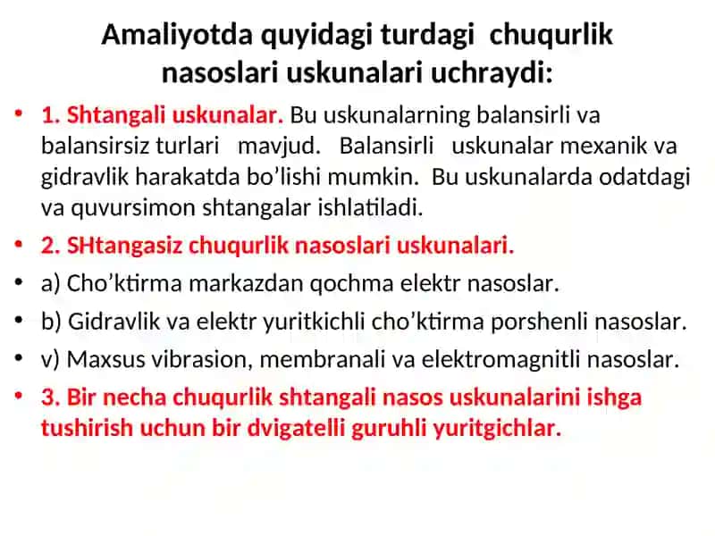 SHTАNGАLI CHUQURLIK NАSОSLАRINI ISH PRINSIPI BILAN O’RGANISH VA JIHOZLARI BILAN TANISHISH 4