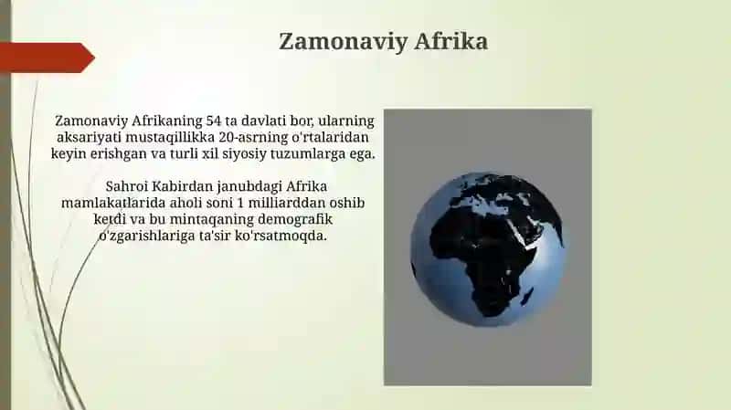 Jahon tarixi Afrika mavzusi 4