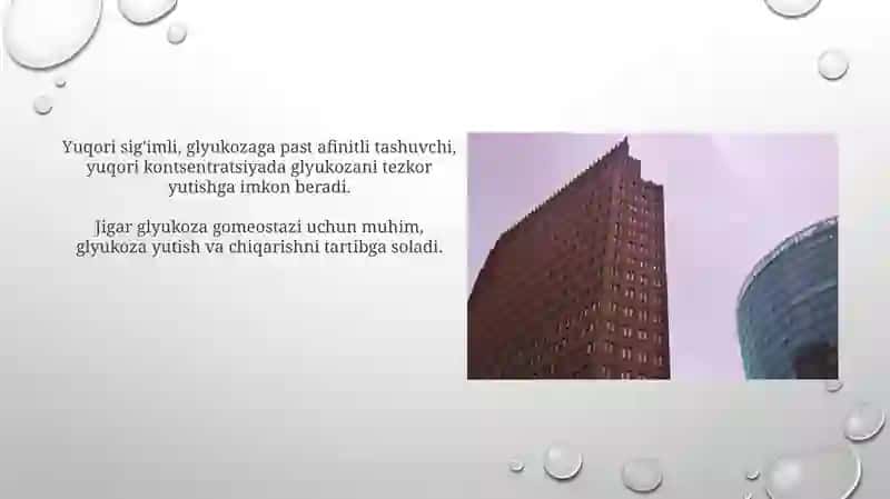 Glyukoza tashuvchilarining tuzilishi, spesifikligi, klinik ahamiyati 4