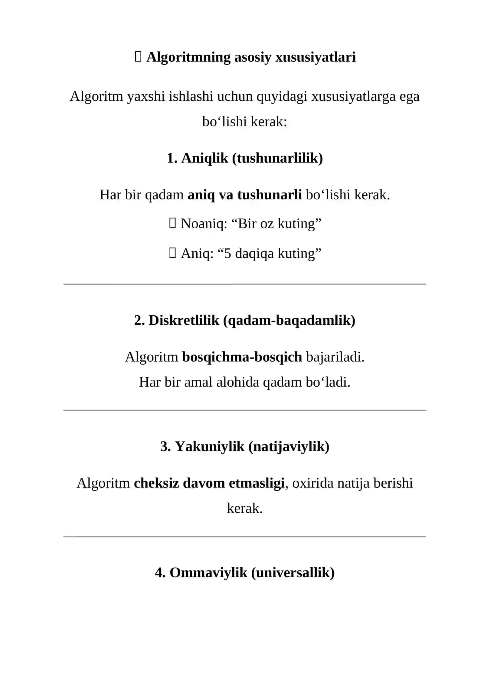 Algoritmlar 4