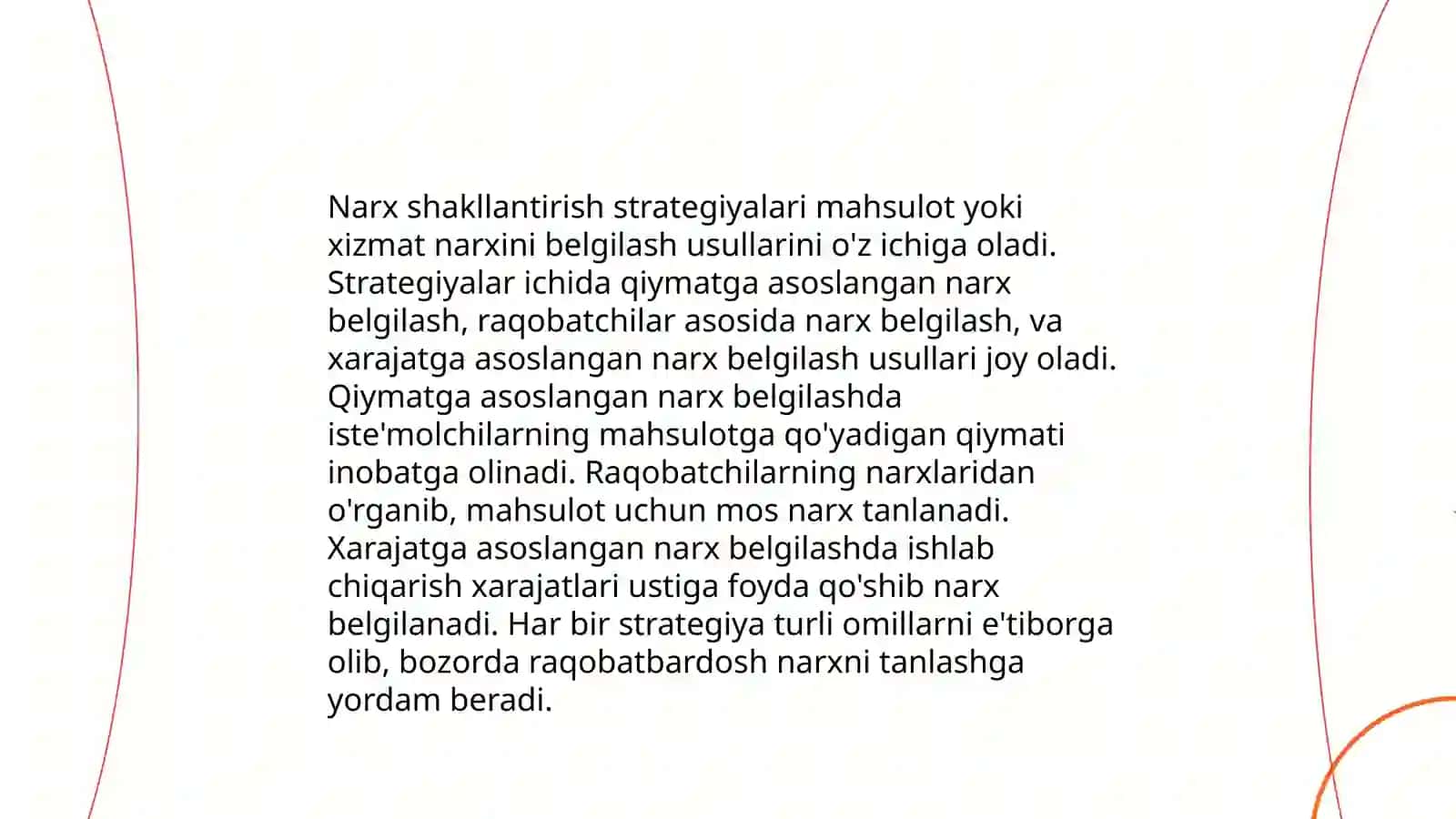 Narx siyosati 4
