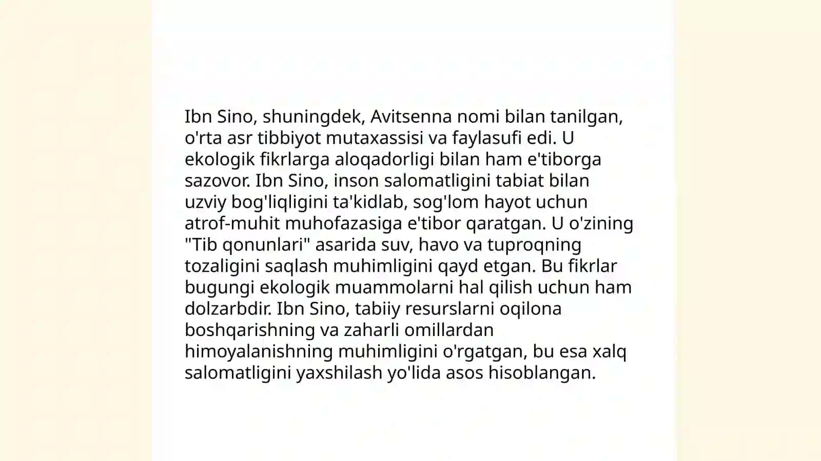 Oʻrta osiyolik allomalarning tabiat va ekologiya haqidagi fikirlari 4