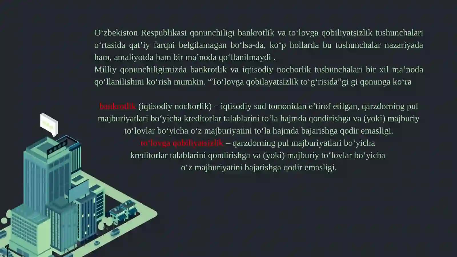 To‘lovga qobiliyatsizlik va bankrotlik 4