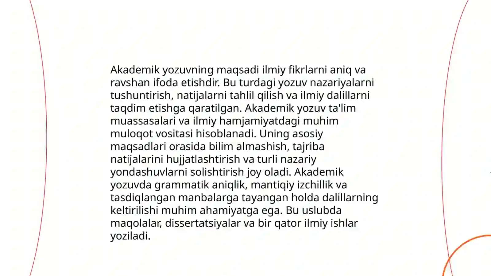 Akademik yozuv va axborot. Axborotning turlari va xususiyatlari 4