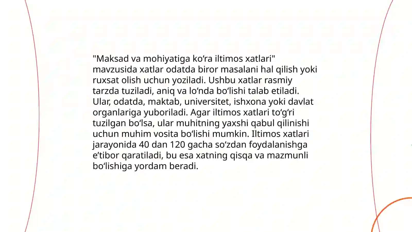 Iltimos xatini yozish qoidalari 4