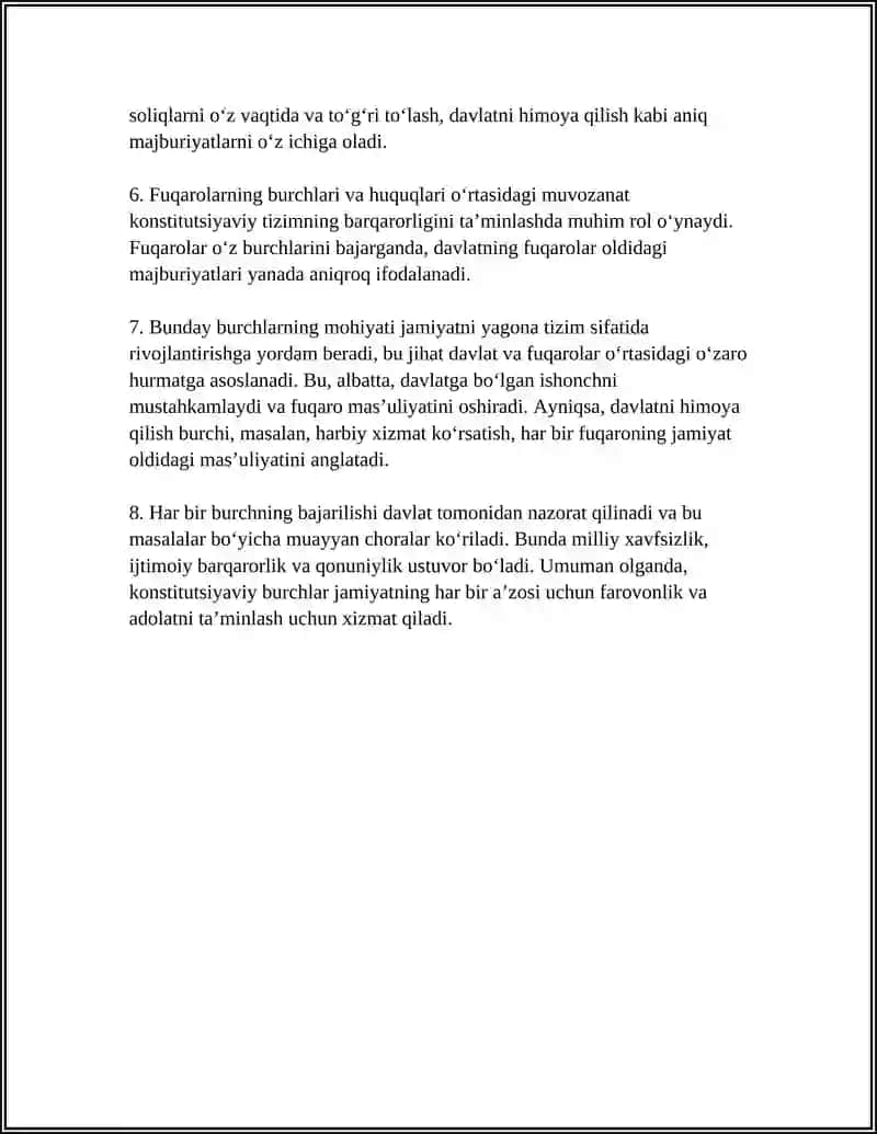 Konstitutsiyaviy Burchlar 4