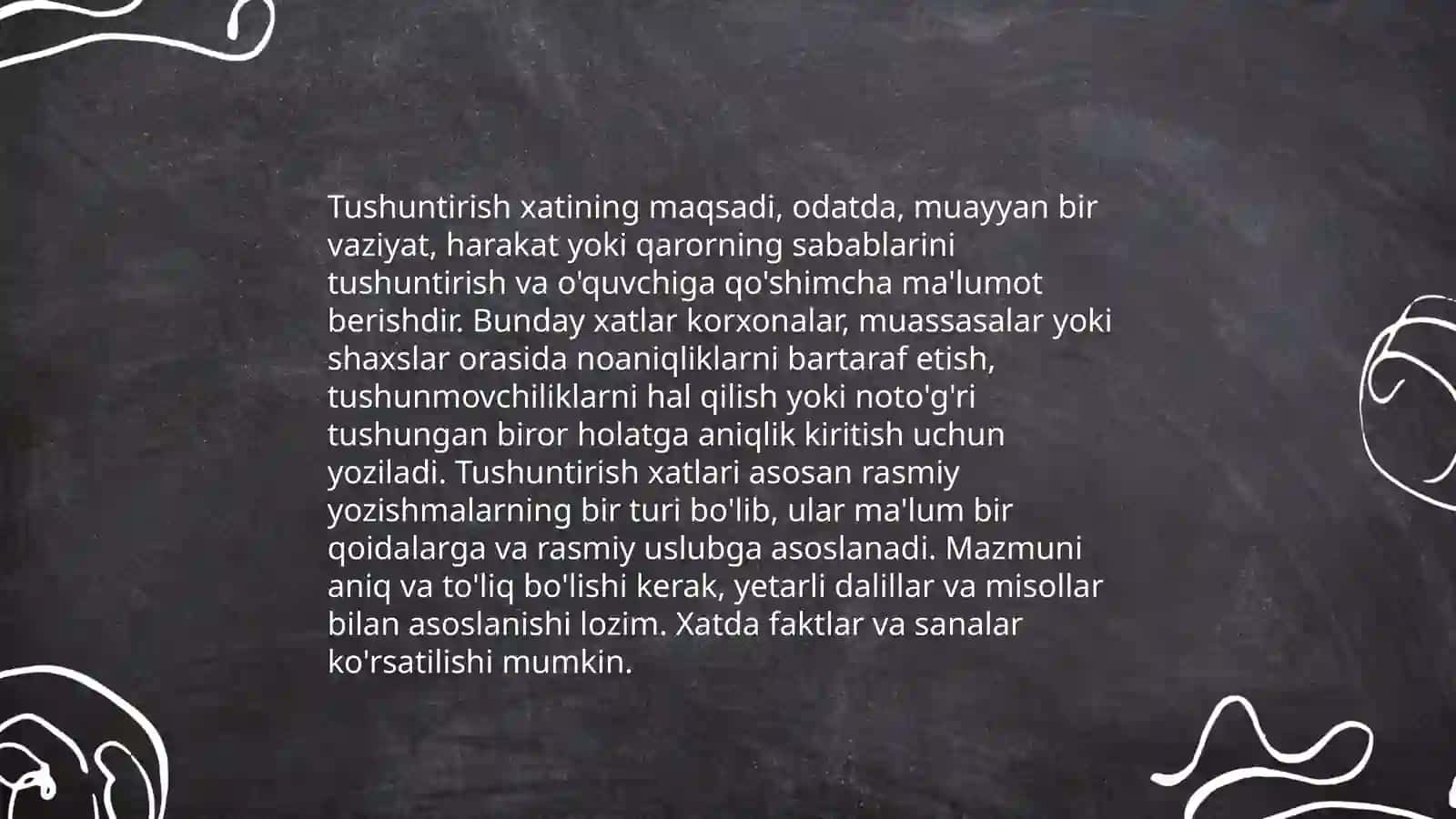Tushuntirish xati.Tilxatning yozilish tartibi 4