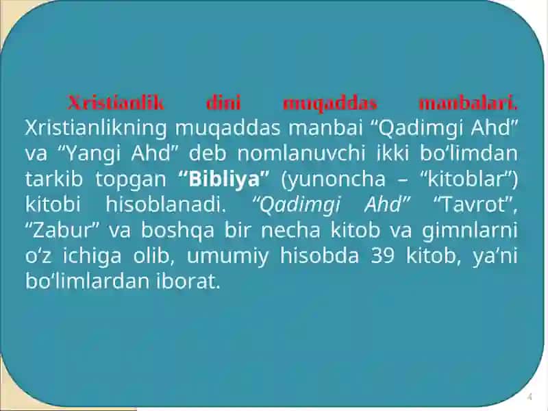 Xristianlikdin Itarixi 4