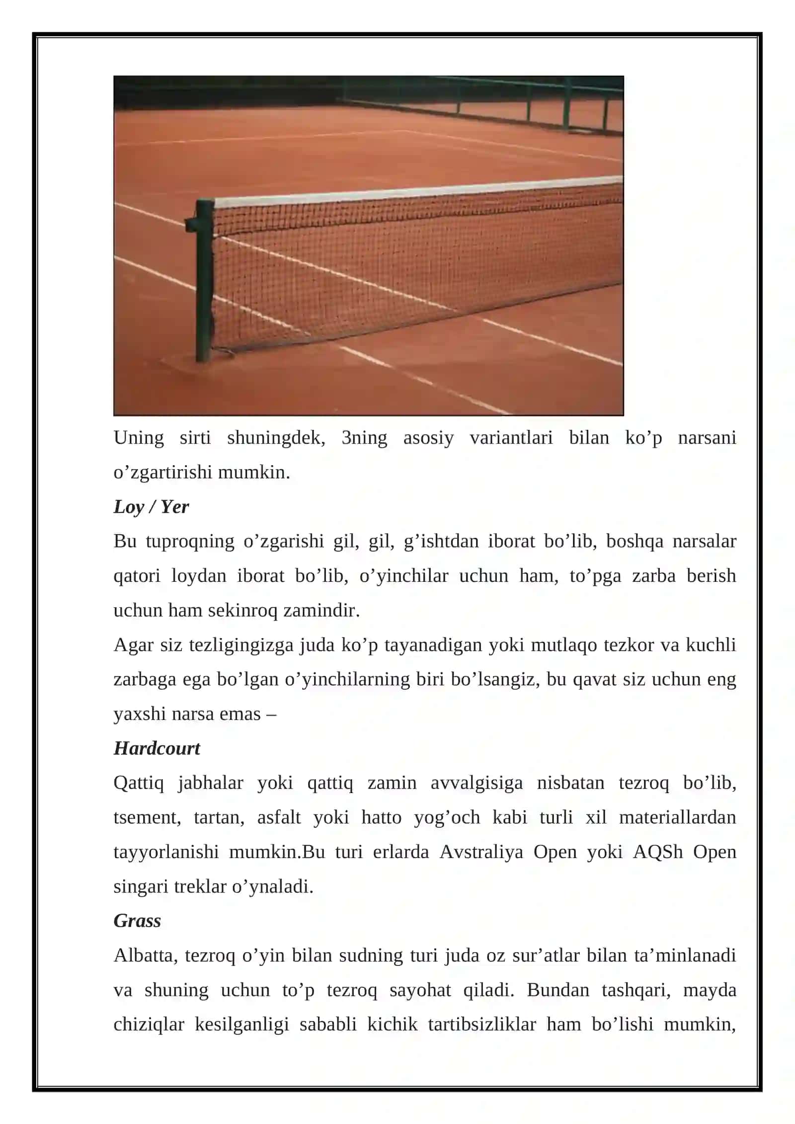 Tennis haqida 4