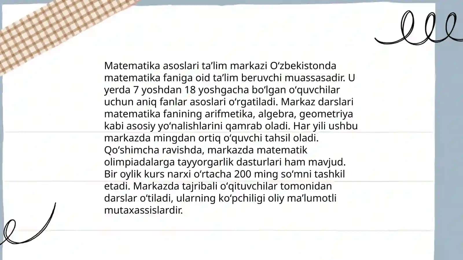 Ijtimoiy-ko‘nikma rivojlantirish markazi 4