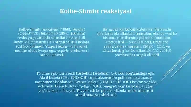 Karbon Kislotalarning Olinishi Usullari 4
